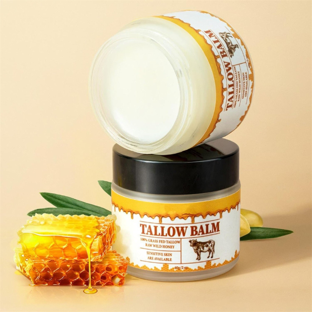RoyaleGlow Hydrating Beef Tallow Honey Moisturizer Face & Body Balm