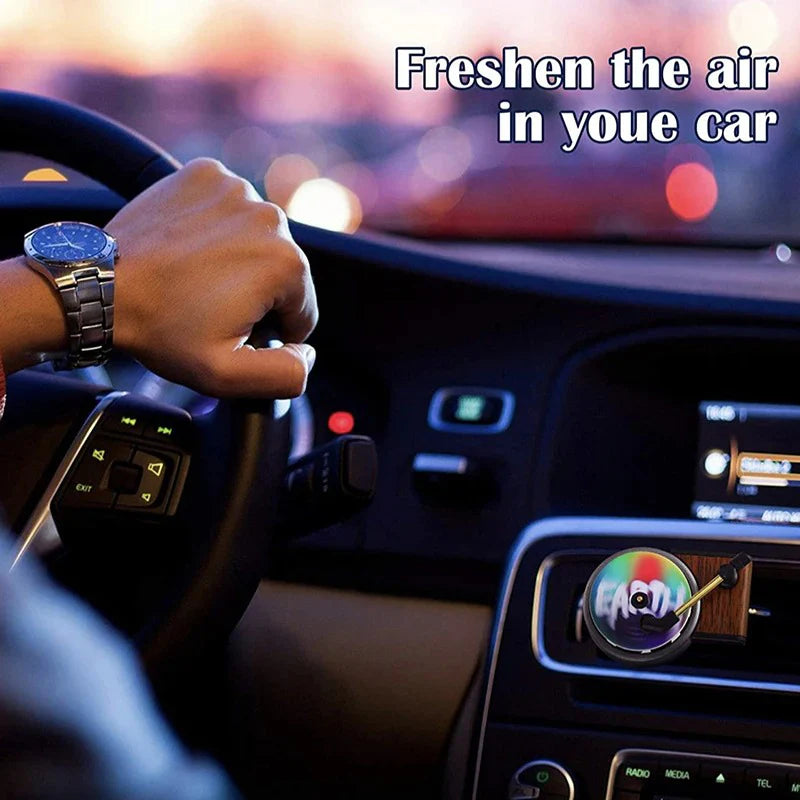 RoyaleGlow Retro Vinyl Car Air Freshener Diffuser