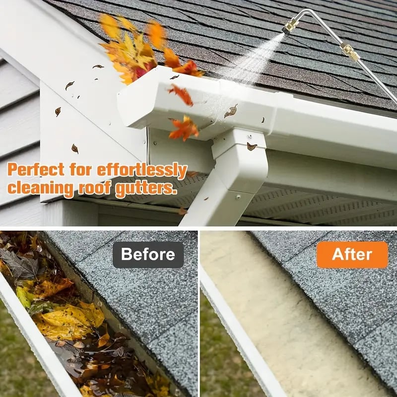 Luxora 4000 PSI Telescoping High Pressure Washer Wand Set for Gutter & Roof Drainage & Walls Cleaning