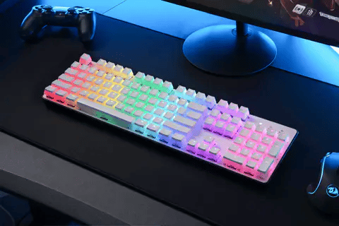 RoyaleGlow LED Light Keyboard Set with Mouse for Gaming