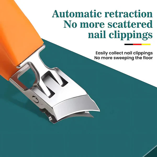 RoyaleGlow Wide Jaw Nail Clipper with Anti-Splash Design