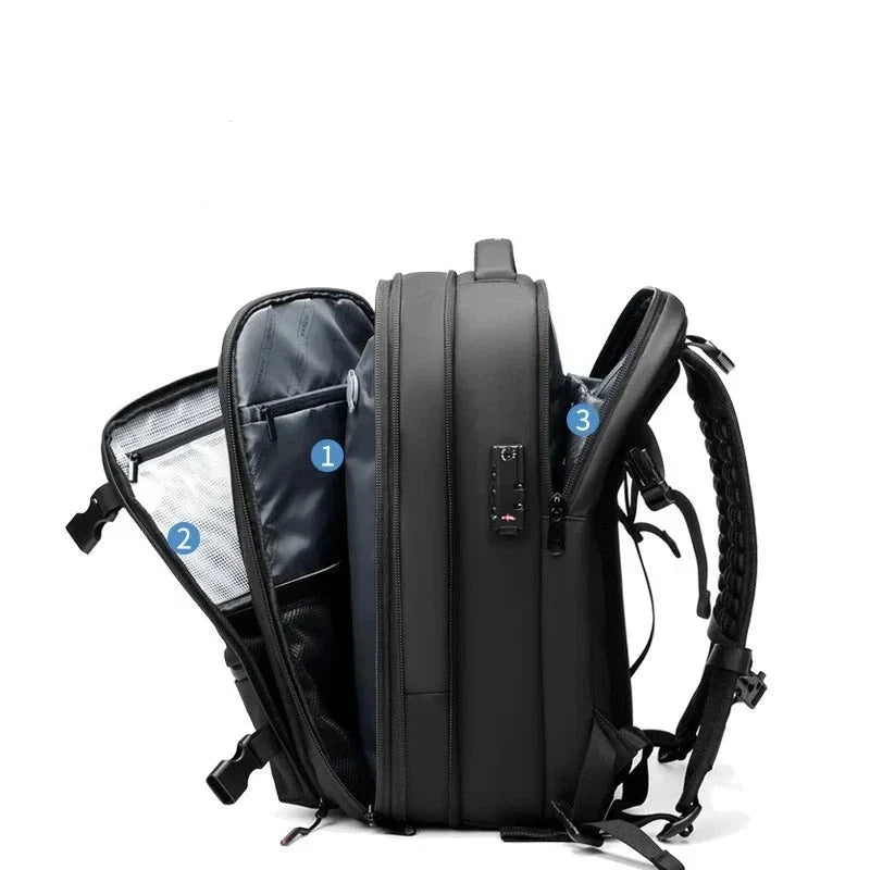 RoyaleGlow Airbak Compression Backpack - Built-in Vacuum System