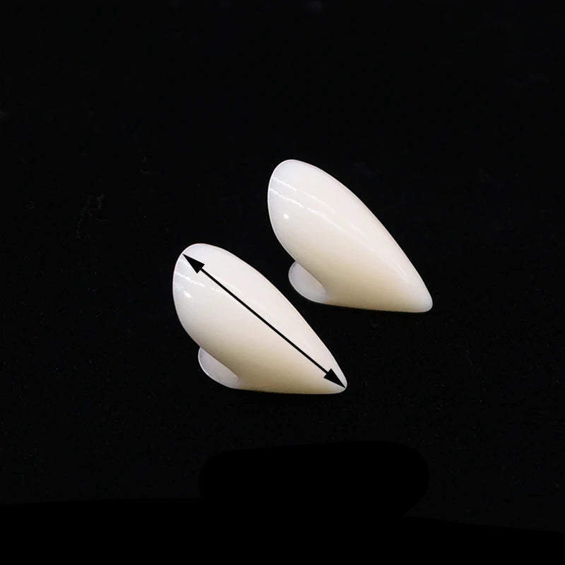 A pair DIY Safe resin Halloween Costume Props Masquerade Party 13/15/17/19mm Dentures Props Vampire Teeth Fangs for kids adult 10