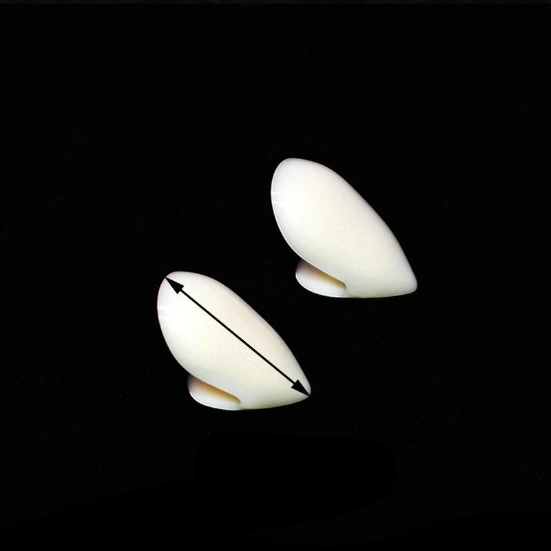 A pair DIY Safe resin Halloween Costume Props Masquerade Party 13/15/17/19mm Dentures Props Vampire Teeth Fangs for kids adult 13