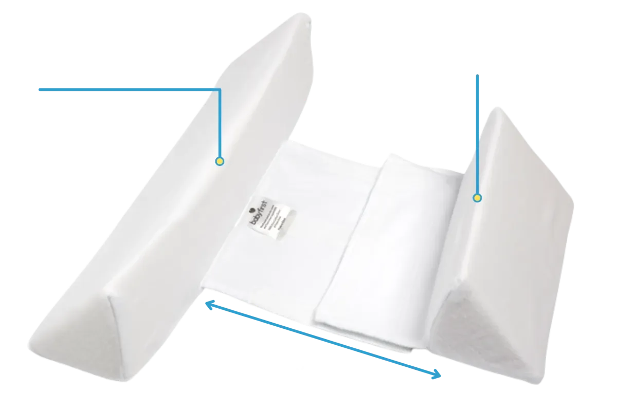 Royaleva Baby Anti-Roll Wedge Pillow for Safe Sleep