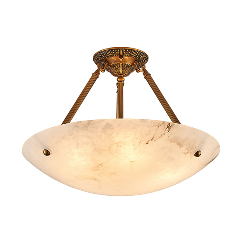 Alabaster Bowl Pendant 3