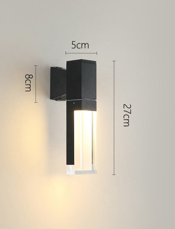 RoyaleGlow Minimalist IP65 waterproof Aluminium Outdoor Wall Light