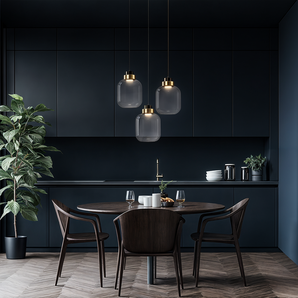 RoyaleGlow Ashton Glass Pendant Lights for Retro Elegance