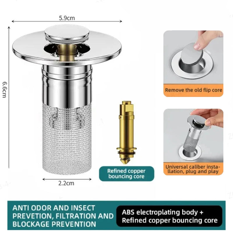 Luxora Stainless Steel Floor Drain Filter for Home Use