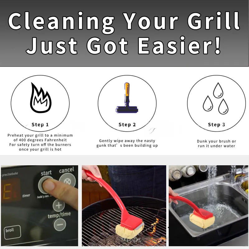 Royaleva Grill Brush World’s Safest Grill Brush No Harmful Wire Bristles