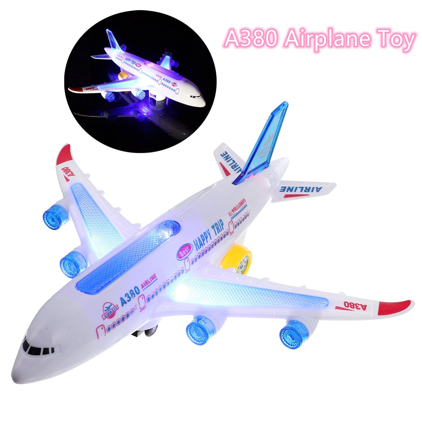 Royaleva Electric Airplane Toy With Music And Light Effects
