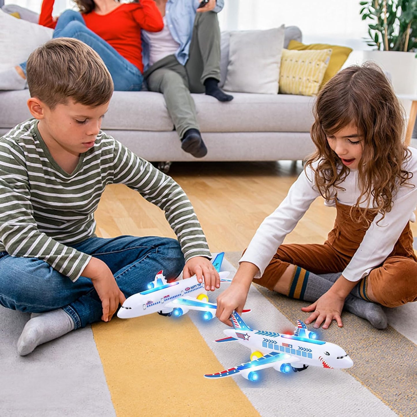 Royaleva Electric Airplane Toy With Music And Light Effects