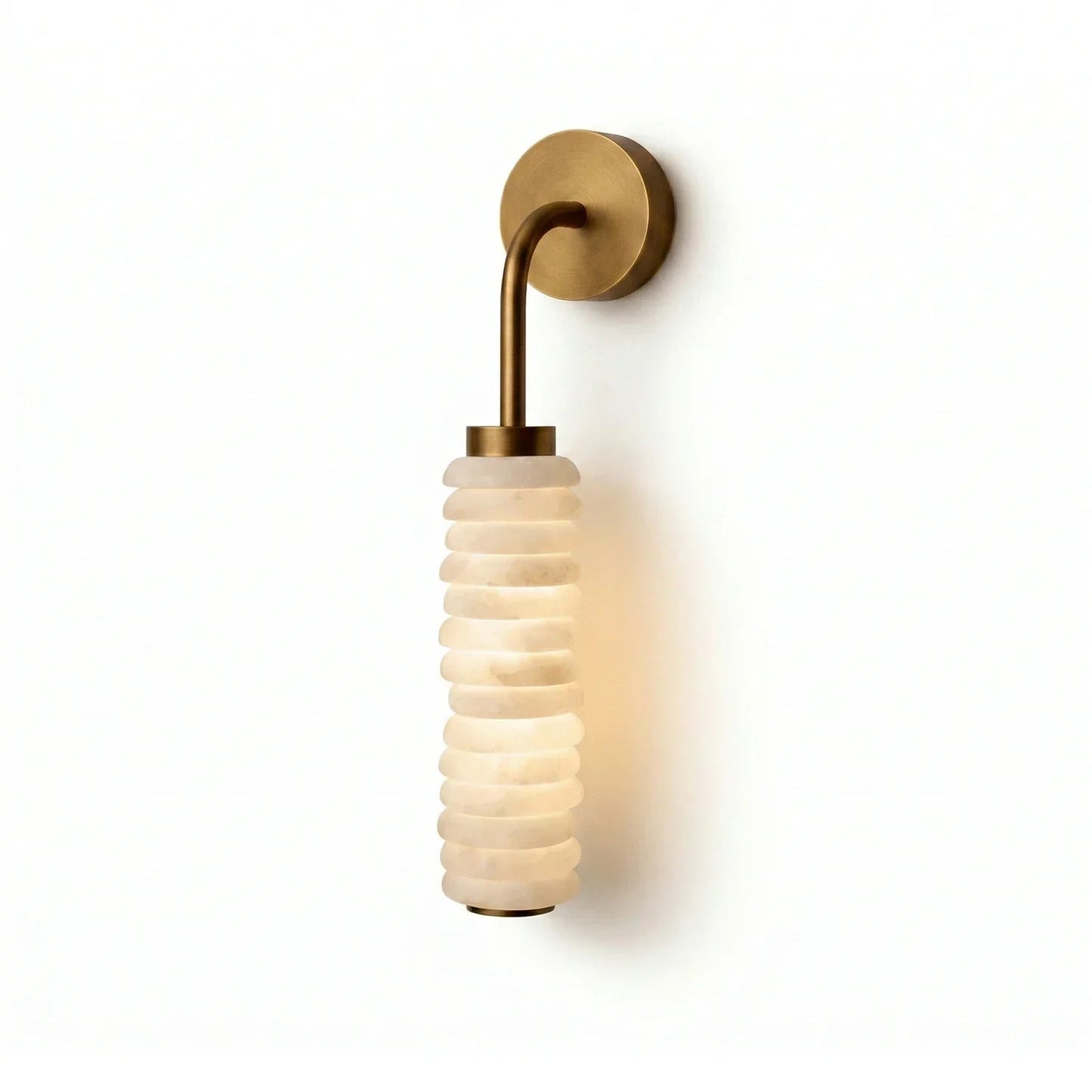 Calla Cylinder Alabaster Wall Lamp 1
