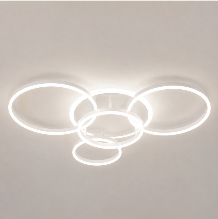 Luxora Floating Ring LED Ceiling Lamp - Modern Minimalist Ambient Fixture