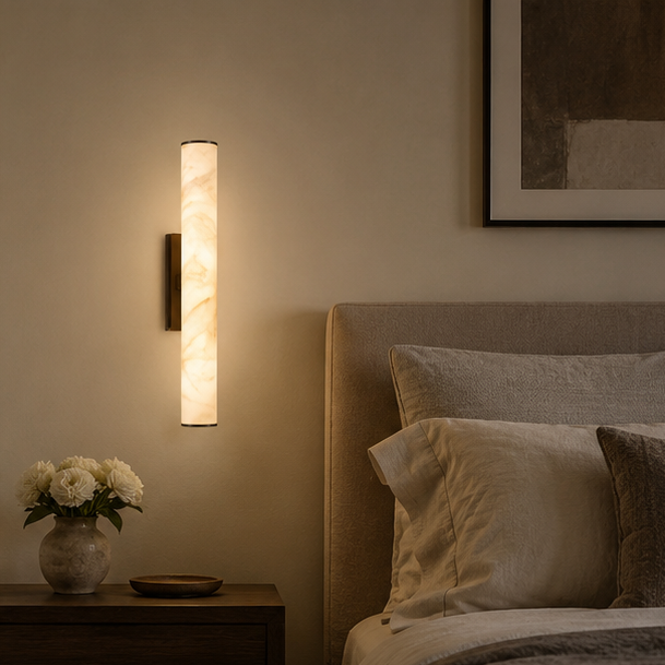 Royelux Modern Alabaster Linear Wall Sconce for Elegant Home Lighting