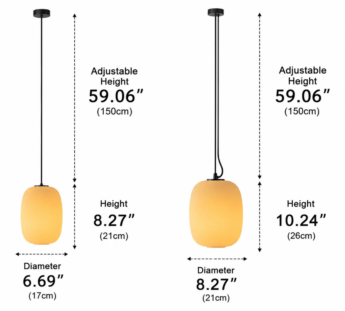 LuxRoyale Waterproof LED Outdoor Hanging Pendant Light Fixture For Porch And Patio