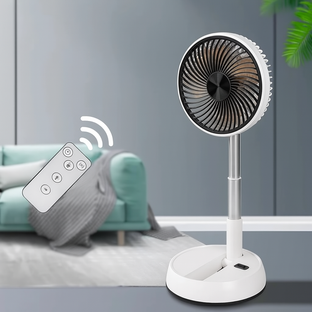 Royallure Portable Folding Fan 6000mAh Rechargeable Silent Floor & Outdoor Use