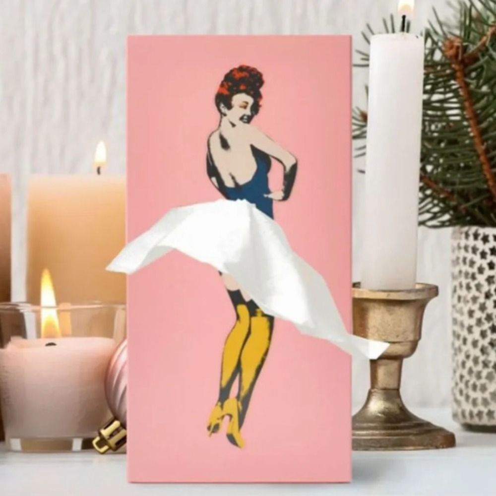 Luxora Flying Skirt Tissue Box Fun Home Decor Item