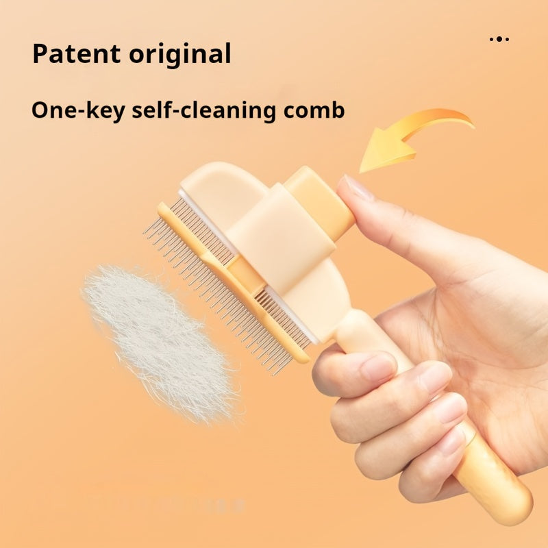 Luxora Flea Comb For Dogs And Cats With Self-Cleaning Feature