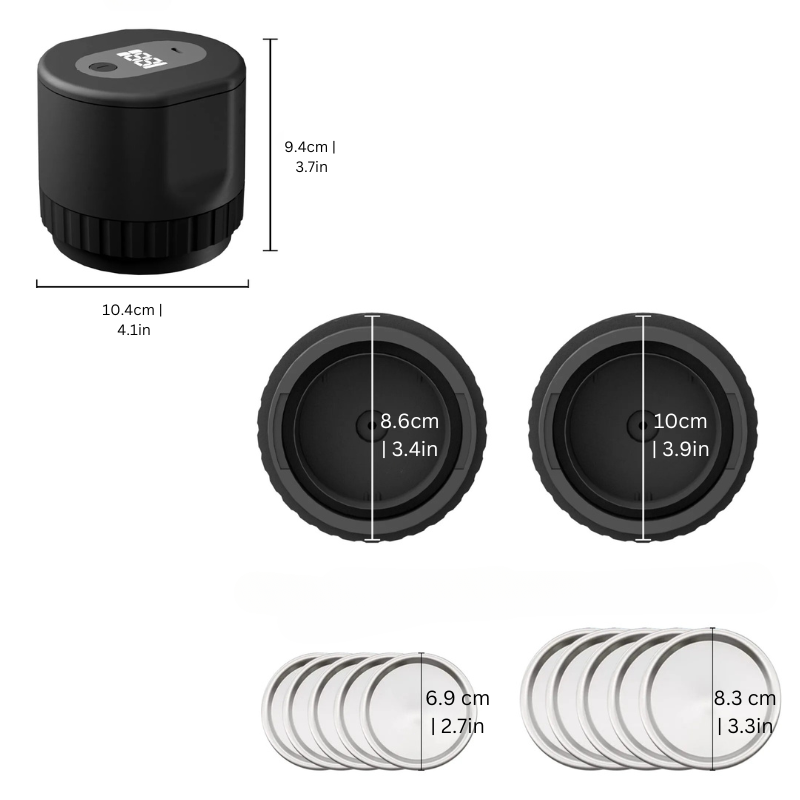 Rayvia Mason Jar Vacuum Sealer – Airtight Food Preservation for Maximum Freshness