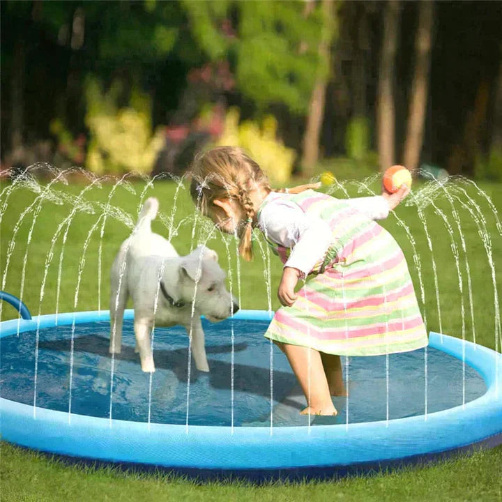 Keep Your Pets Cool with the Portable Pet Sprinkler Pad – Easy Setup, Durable, & Perfect for Summer Fun!