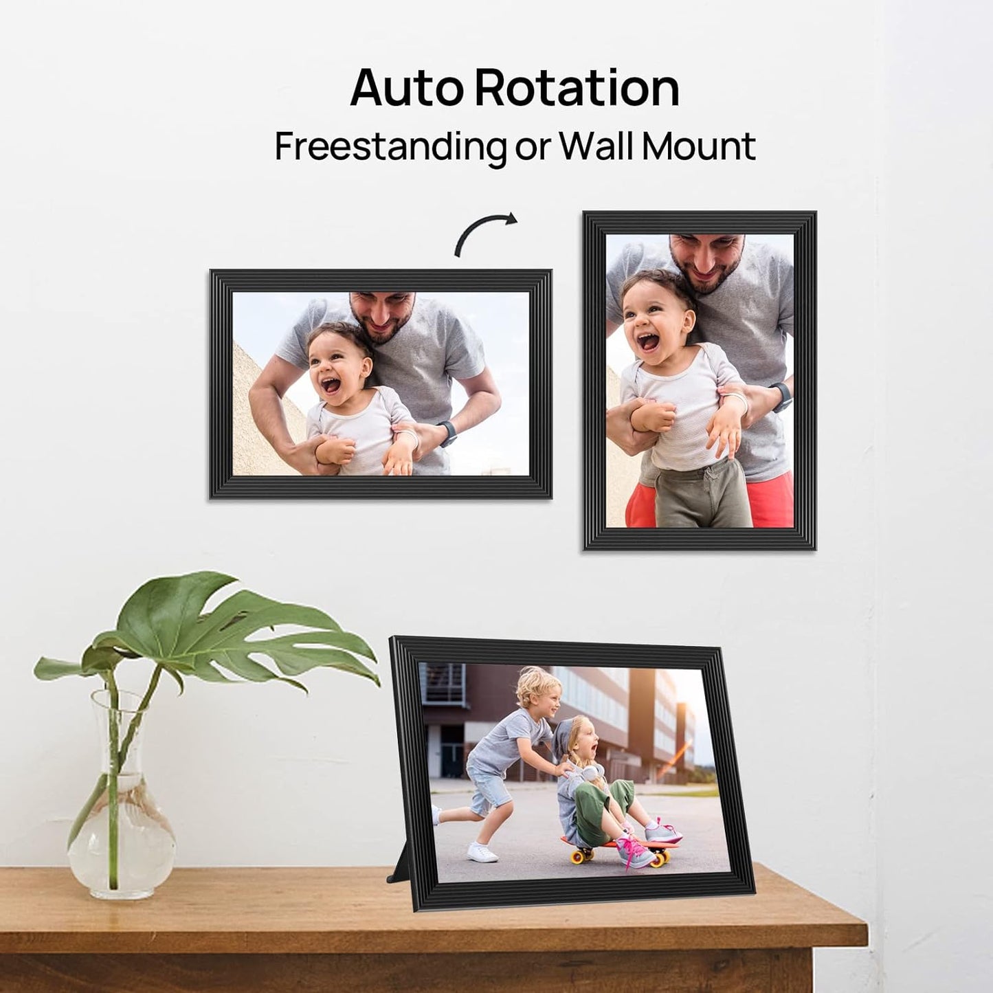 Royaleva High-Resolution Digital Frame Top Electronic Frame With Video And Camera Features