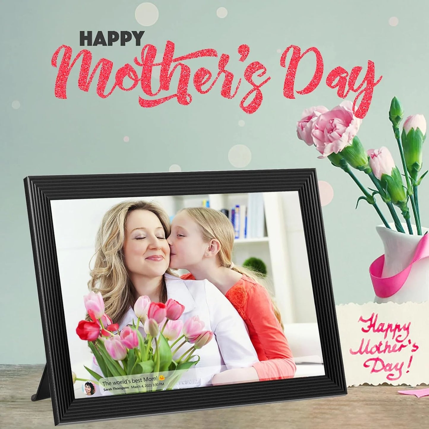 Royaleva High-Resolution Digital Frame Top Electronic Frame With Video And Camera Features