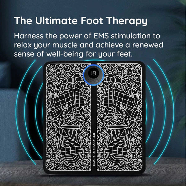 Luxora EMS Acupoints Massage Foot Mat for Pain Relief