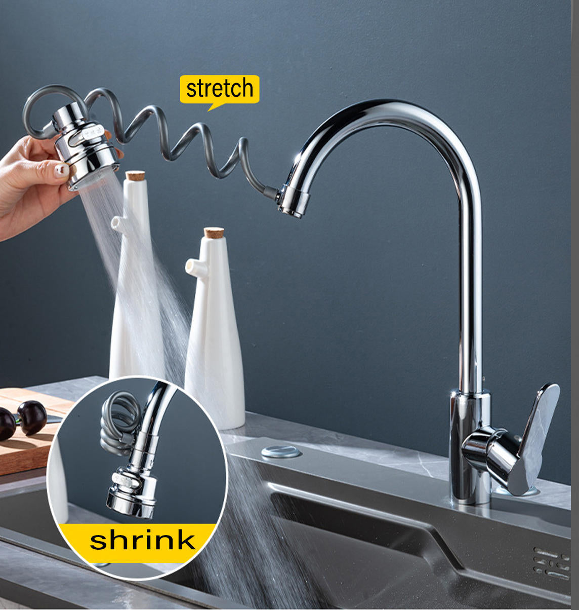 Royaleva 360 Degree Faucet Extender With Three Modes