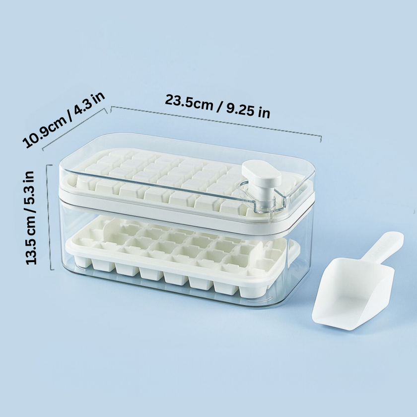 Rayvia One-Click Ice Tray System for Perfect Ice Cubes