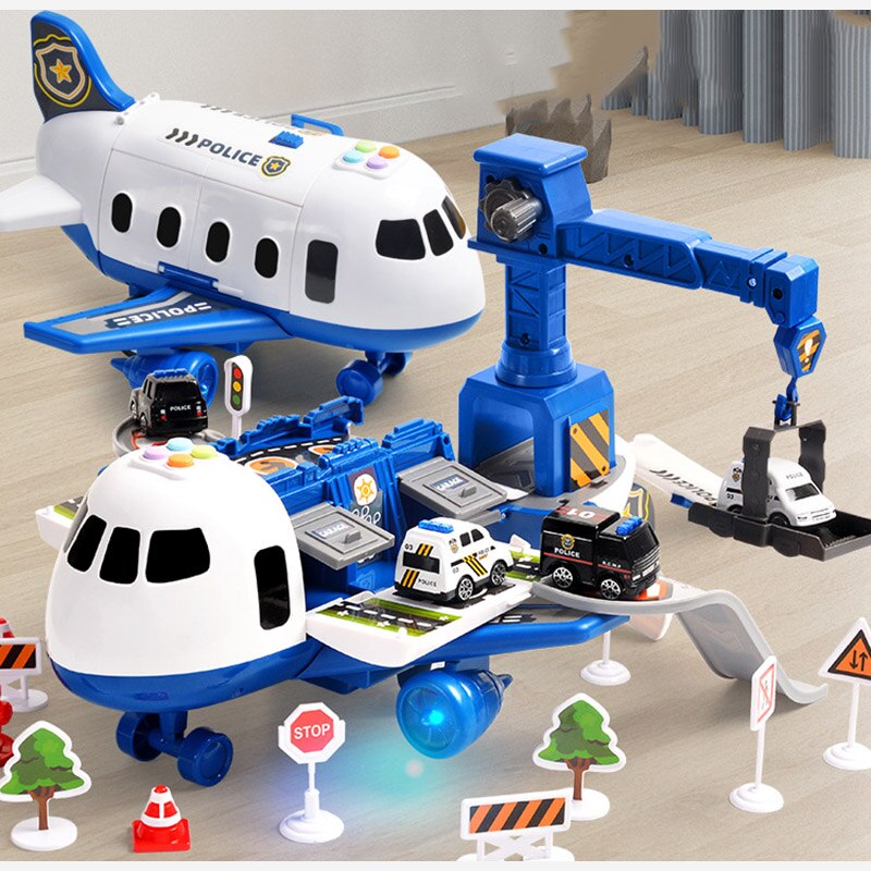 Extra Large Airplane Vehicle Play Sets | Police, Construction or Fireman Toys 7