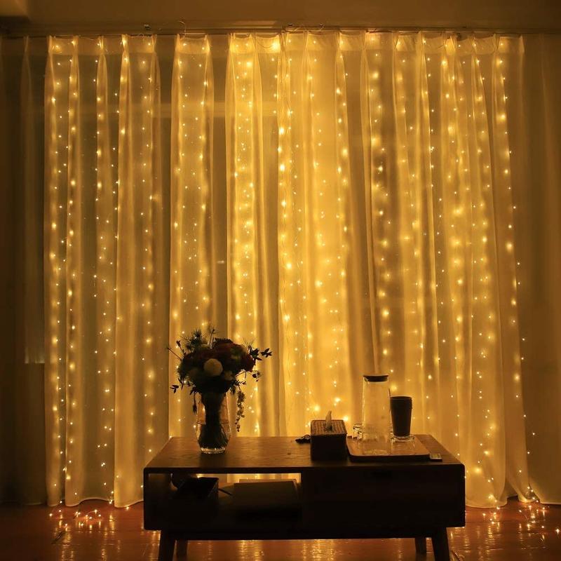 Royaleva Fairy Curtain Lights - Waterproof with 8 Lighting Modes - 3m x 3m