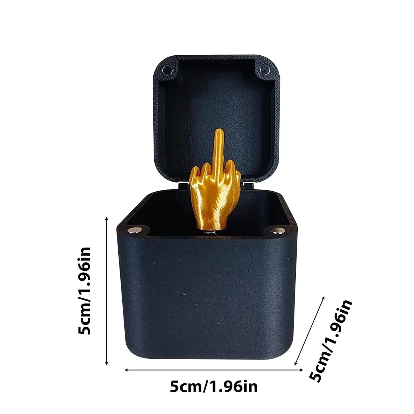 Funny Middle Finger in Box - Desk Decor Gag Gift for Halloween, Christmas & Birthday, Novelty Office Toy & Home Decoration 6