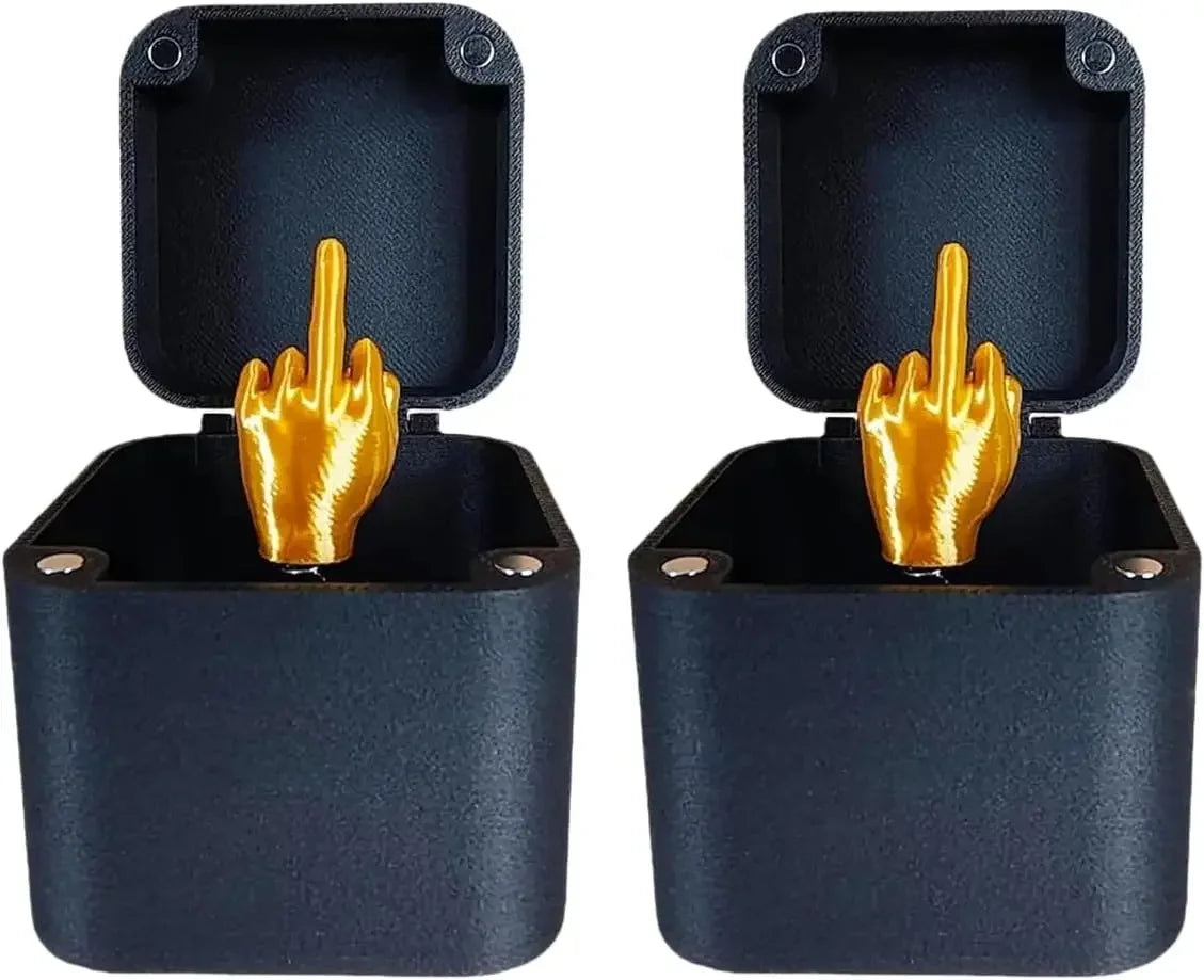Funny Middle Finger in Box - Desk Decor Gag Gift for Halloween, Christmas & Birthday, Novelty Office Toy & Home Decoration 7