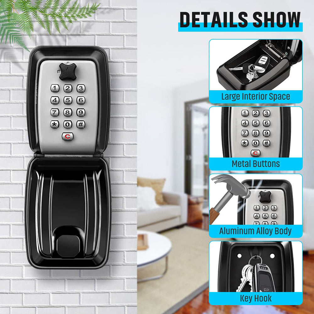 Royaleva Outdoor Key Cabinet Safe Key Box Waterproof Design
