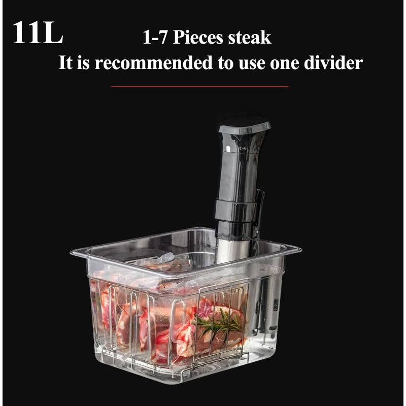 RoyaleGlow Sous Vide Container with Fitted Lid and Scale
