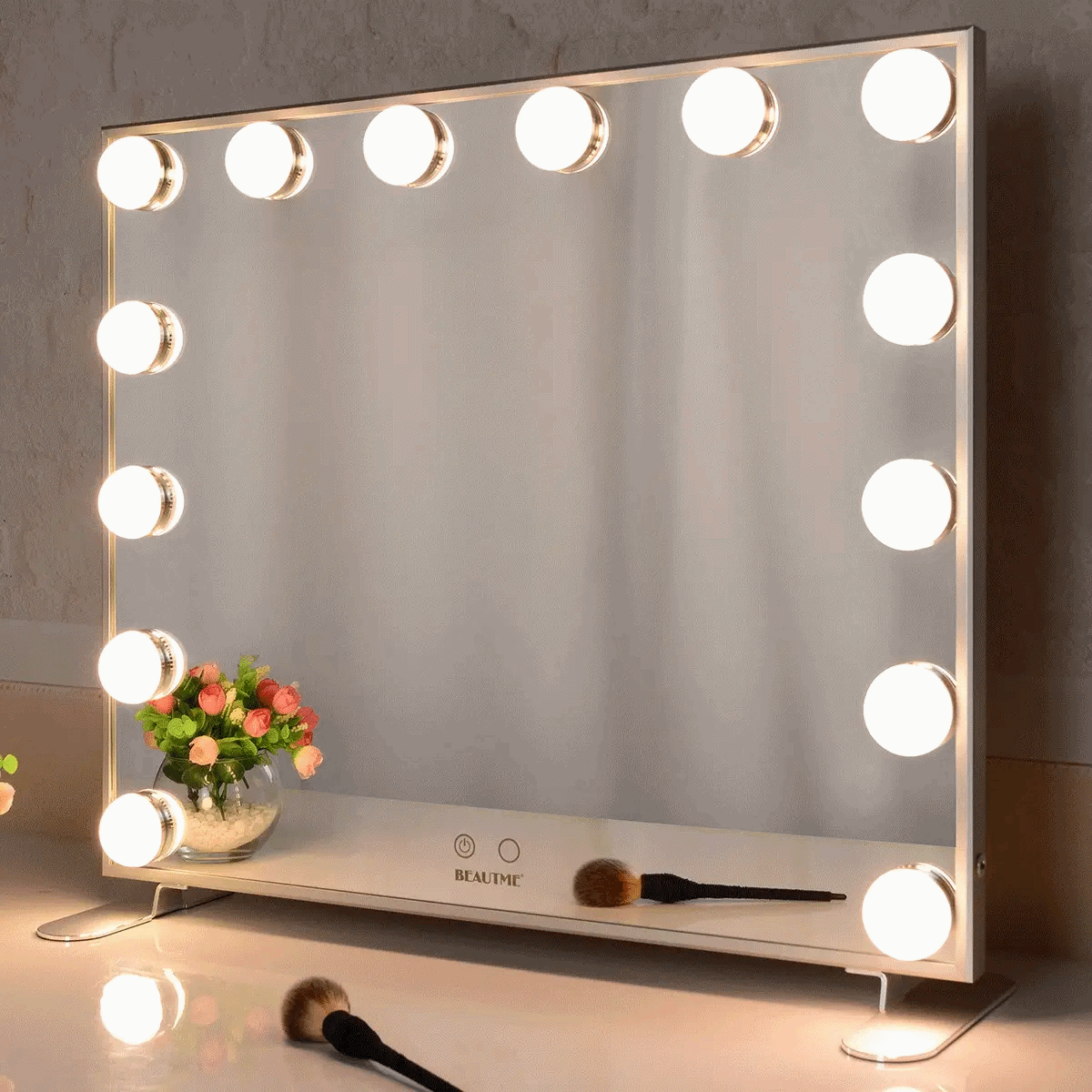 RoyaleGlow LED Makeup Mirror Lights – Dimmable & Adjustable 3-Color Vanity Lighting