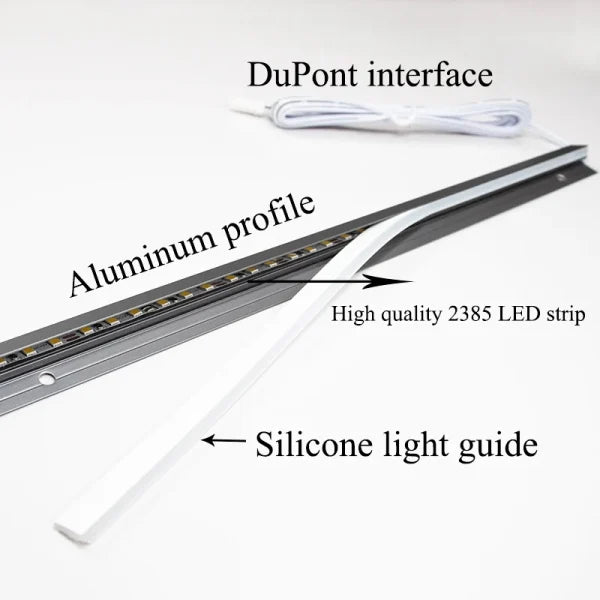 Luxora 45 Degree LED Under Cabinet Lighting Bars Invisible Ultra Thin Strips