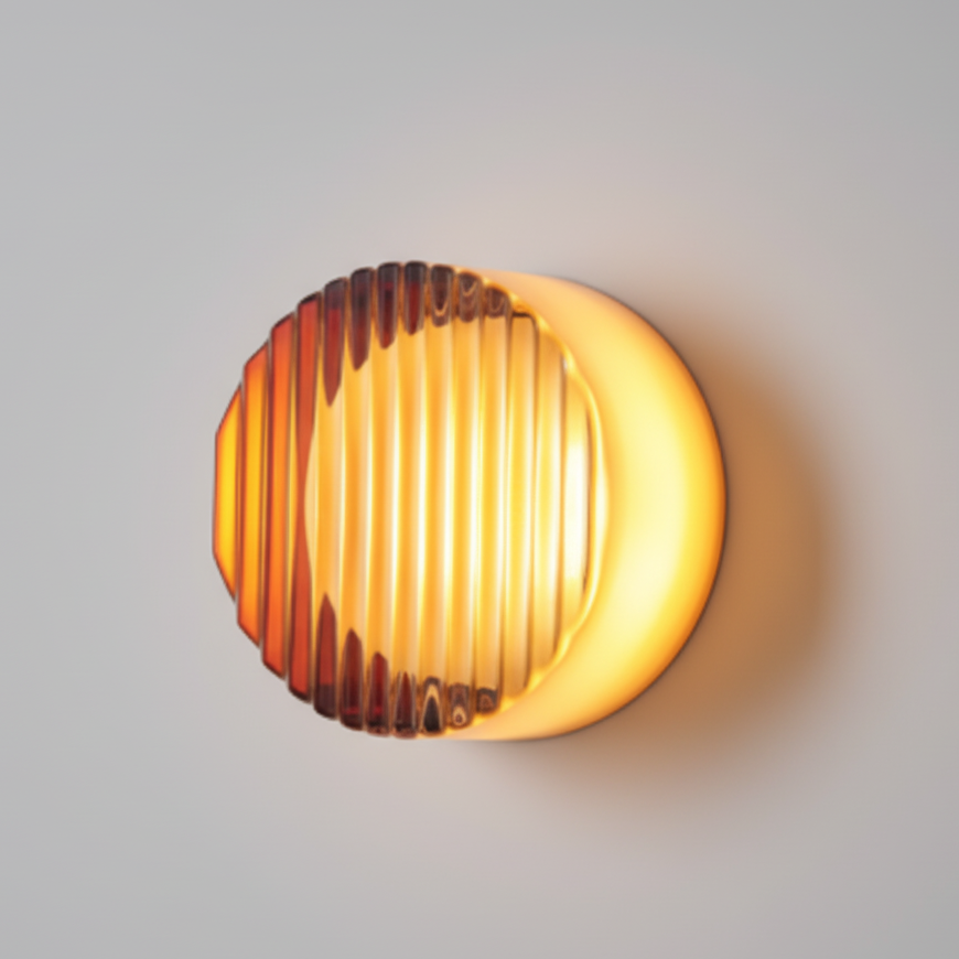 RoyaleGlow Nordic Luxury Circular Wall Lamp - Modern Wall Light for Bedroom and Hallway