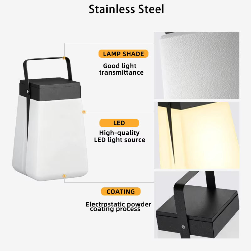 Royelux Solar Outdoor Garden Lanterns - Waterproof LED Table Lamp for Patio & Deck