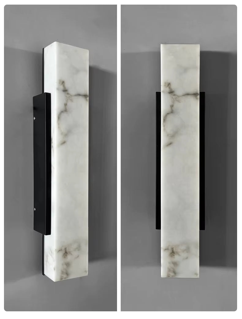 Rayvia Luxury Marble Inspired Modern Outdoor Wall Lamps - Waterproof IP65