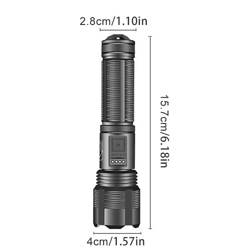 RoyaleGlow Waterproof Military Laser Pocket Lamp 12000 Lumen