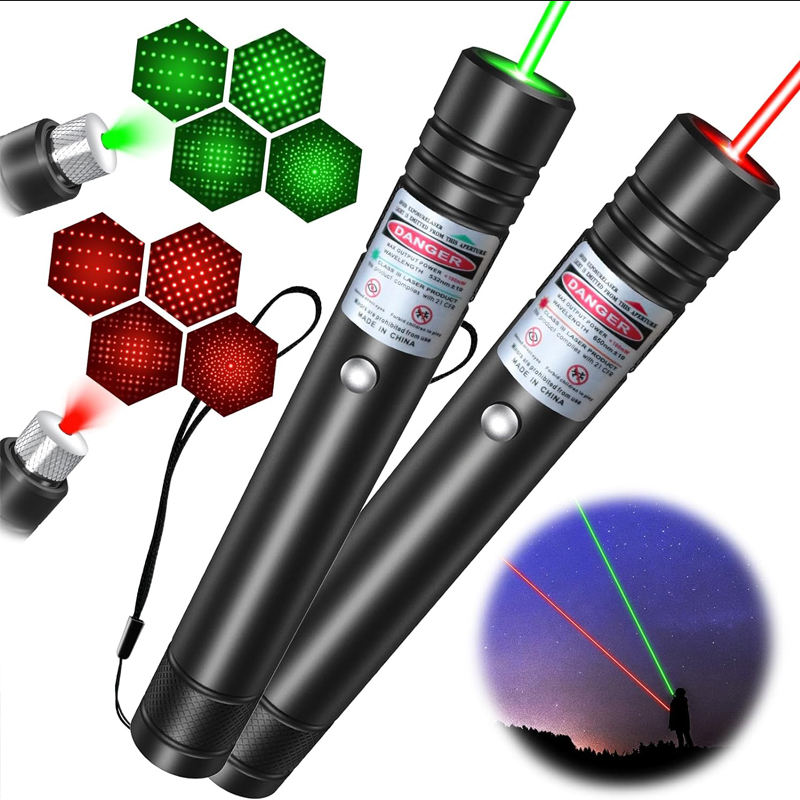 RoyaleGlow Long Range Green Laser Pointer High Power
