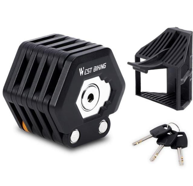 RoyaleGlow Foldable Bike Lock - Compact Security Solution