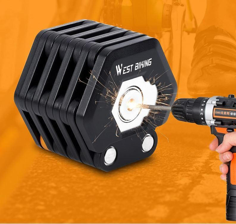 RoyaleGlow Foldable Bike Lock - Compact Security Solution