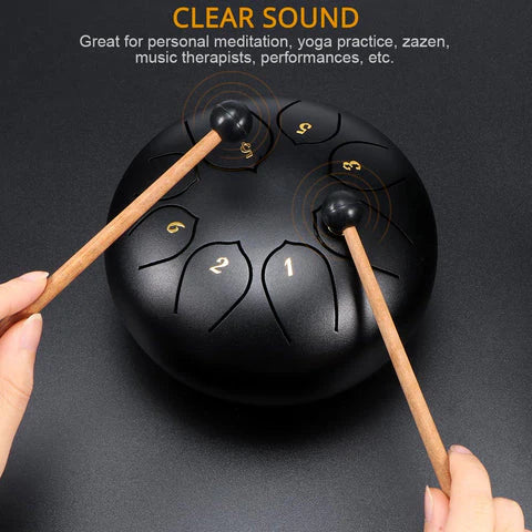 Luxora Steel Tongue Drum for Meditation and Music Fun