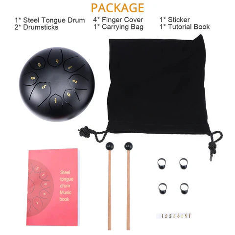 Luxora Steel Tongue Drum for Meditation and Music Fun