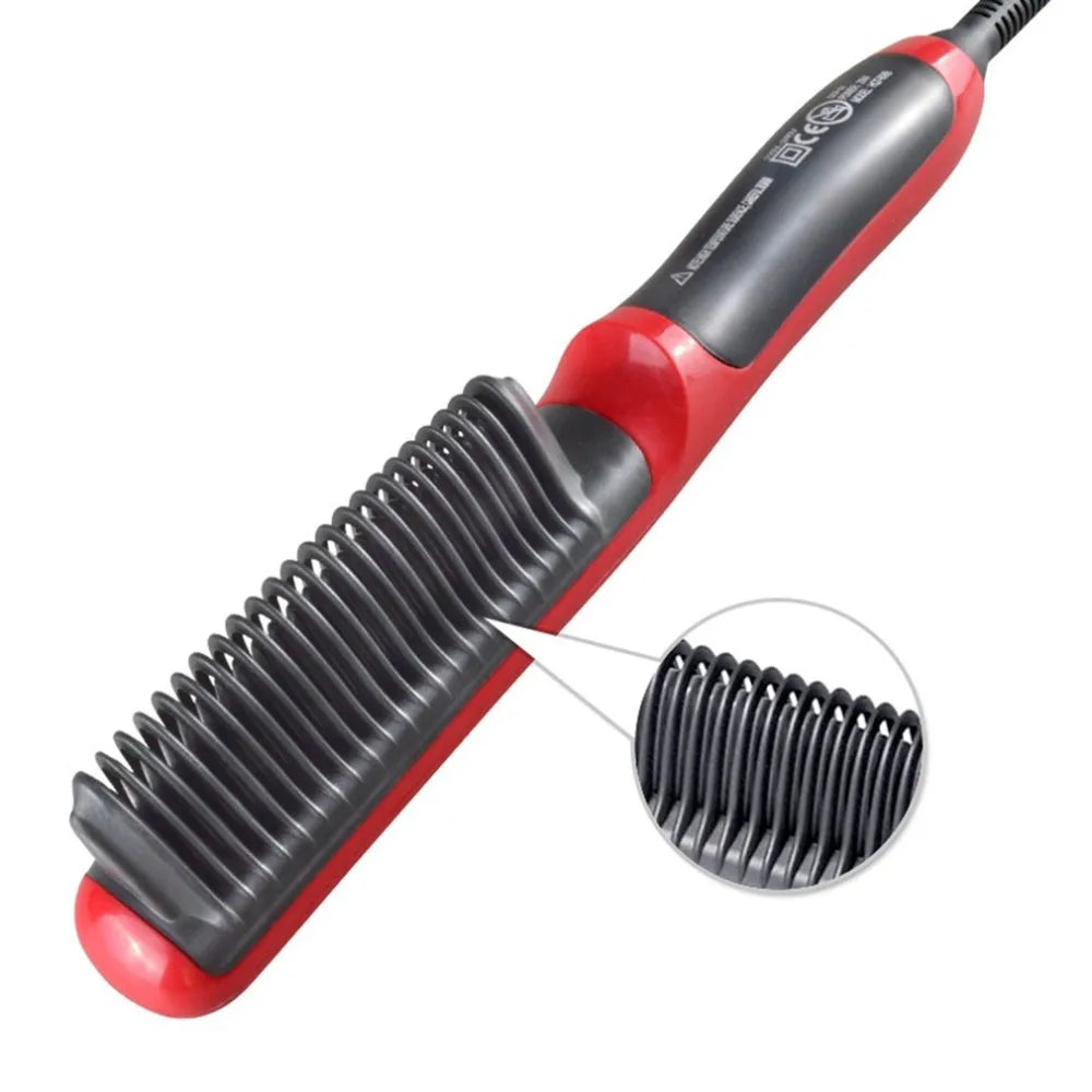 Royallure Professional Hair Straightening Brush with Adjustable Heat Settings for Shiny, Healthy Hair