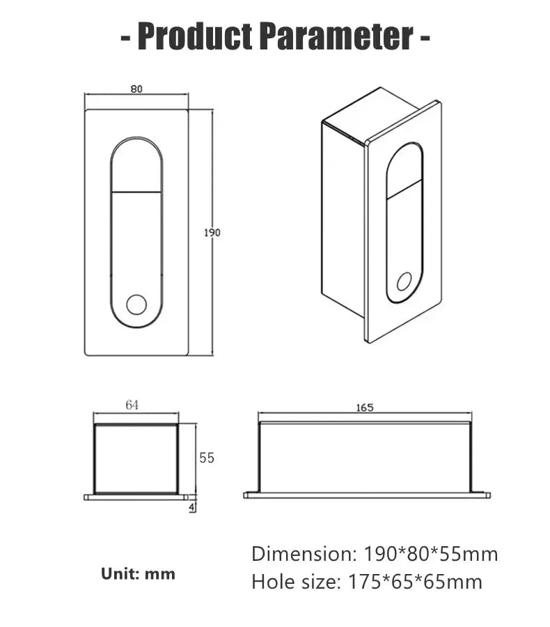 Luxora 350 Degree Rotation LED Bedside Light - Embedded LED Reading Wall Lamps