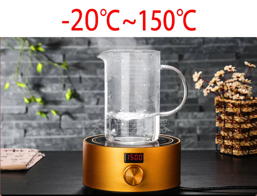 Royallure Heat-Resistan Glass Measuring Cup, High-Borosilicate 250 ml–1000 ml, Clear & Durable